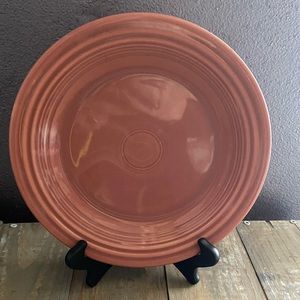 1950 old Fiestaware rose dinner plate